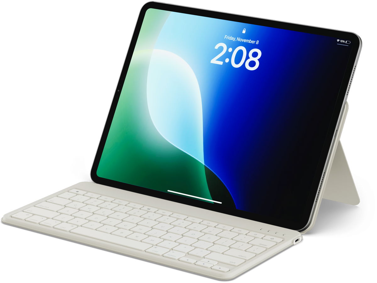 Satechi OntheGo™ Bluetooth Keyboard with Stand, US English - Sand