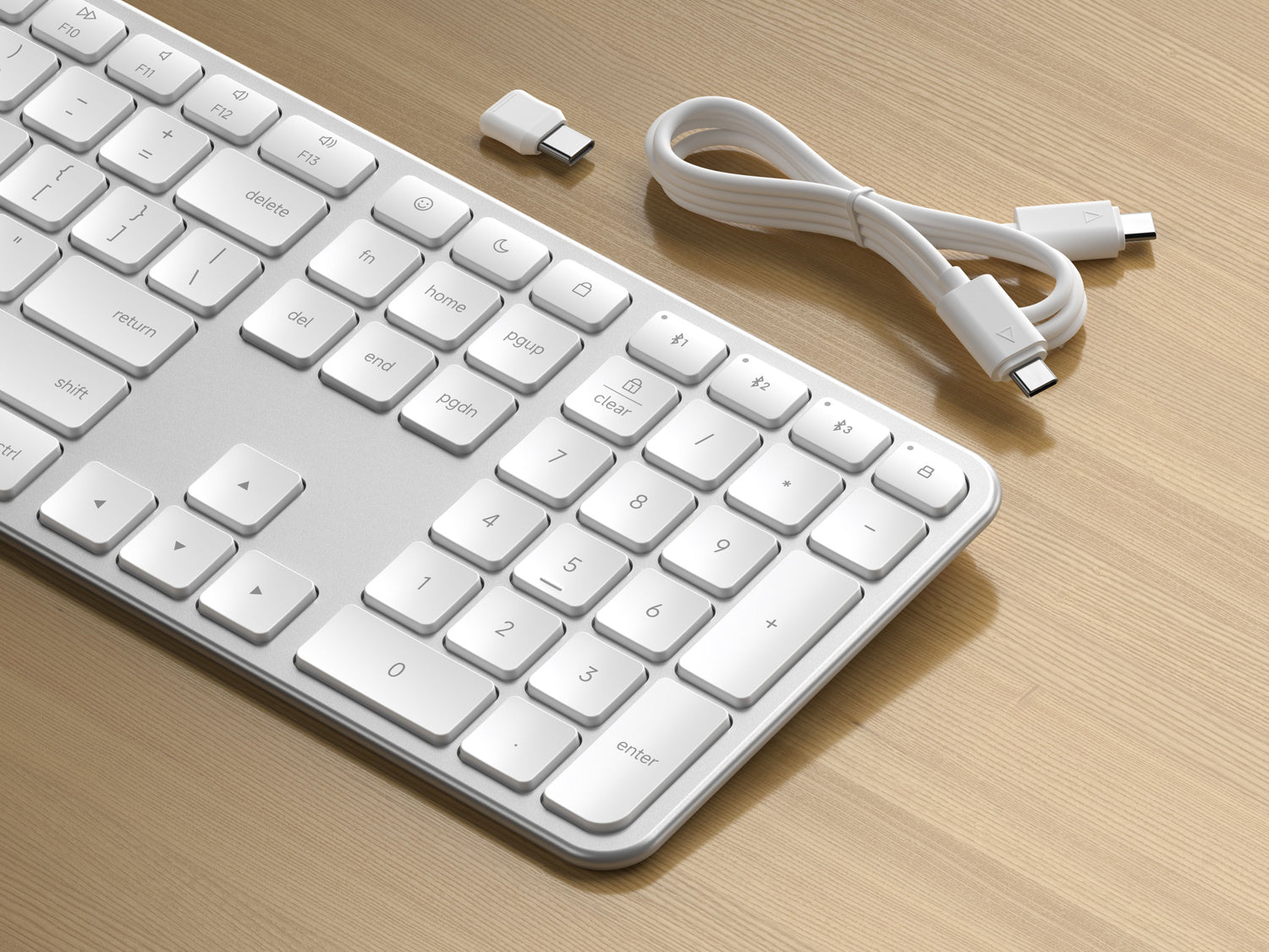 Satechi Slim EX3 Wireless Keyboard - US English - Silver