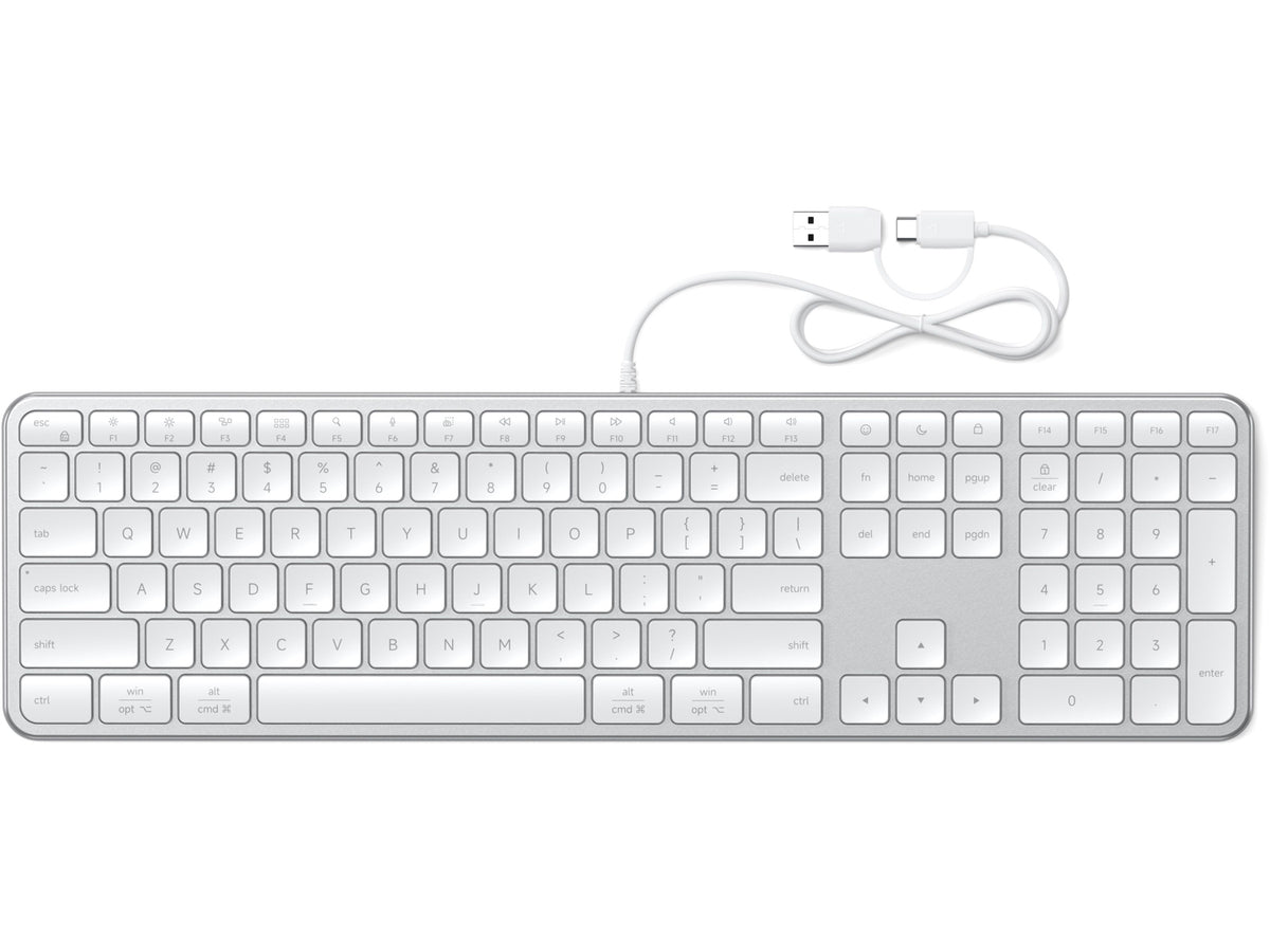 Satechi Slim LX3 Wired Keyboard - US English - Silver