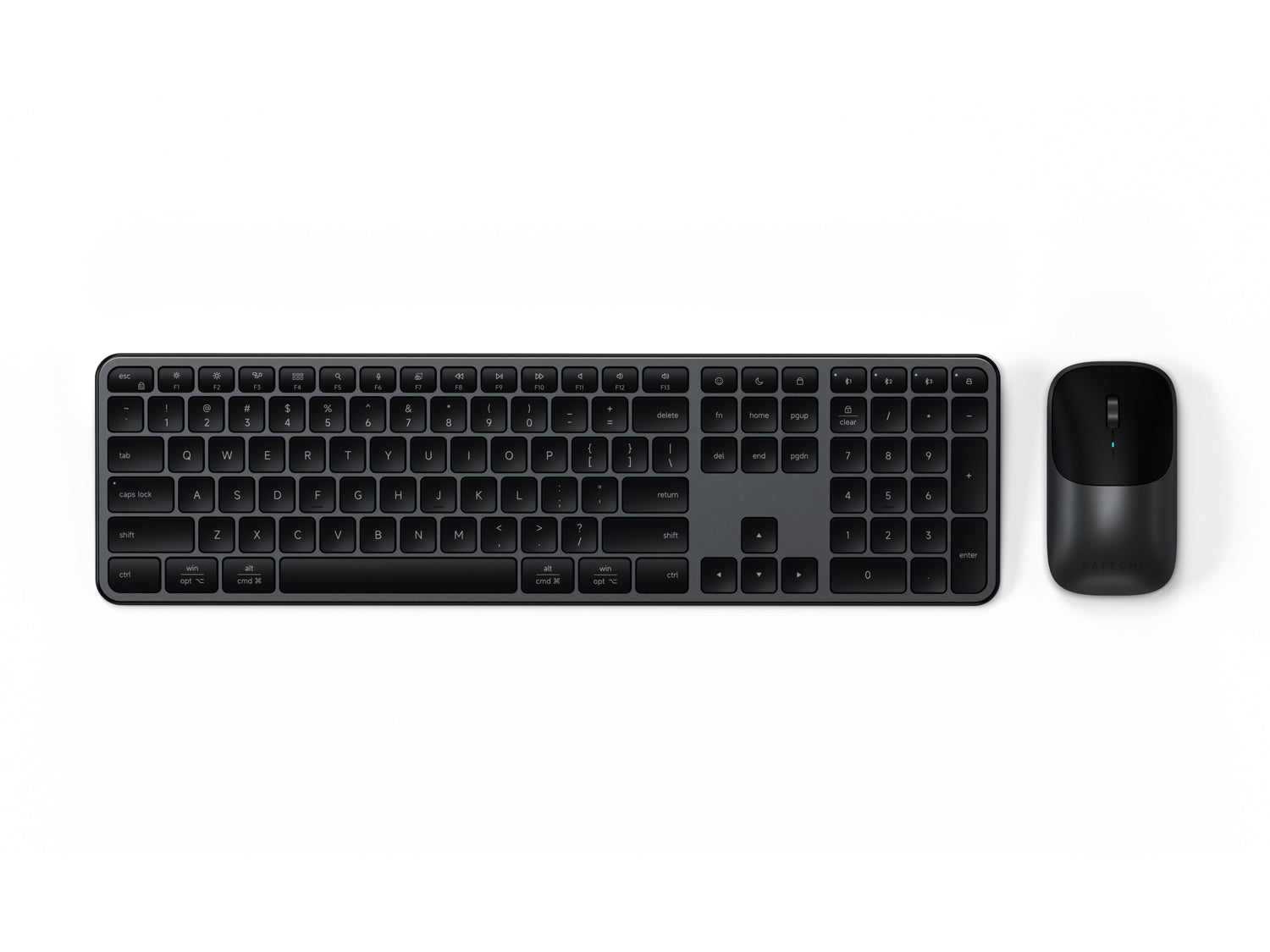 Satechi Slim CEX3 Wireless Combo - US English - Space Black