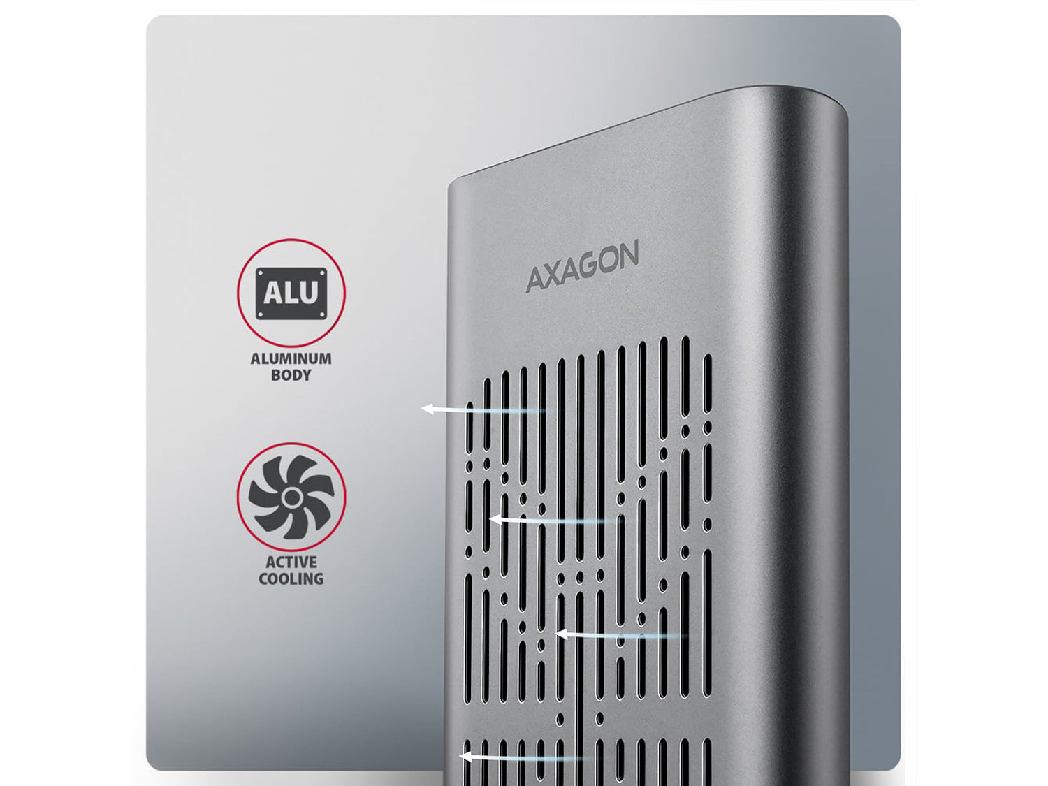 AXAGON EEM2-20GD External Box USB-C 3.2 Gen 2 - NVMe M.2