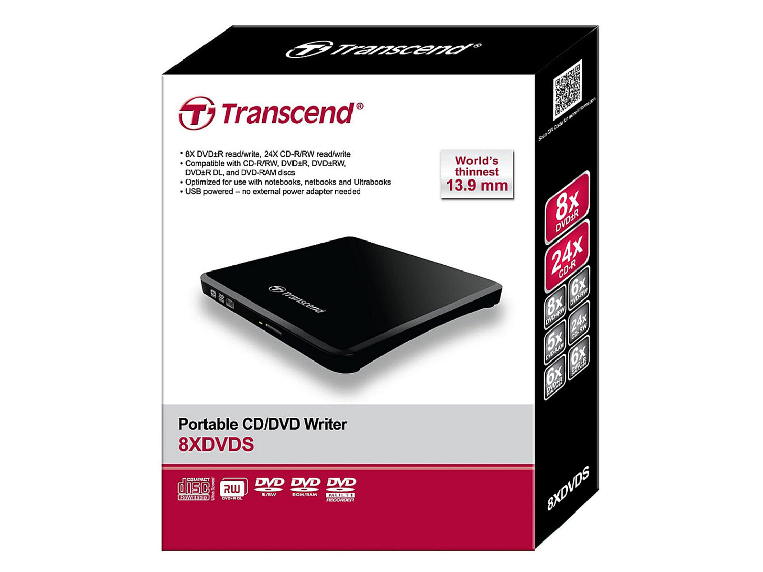 Transcend Slim TS8XDVDS-K