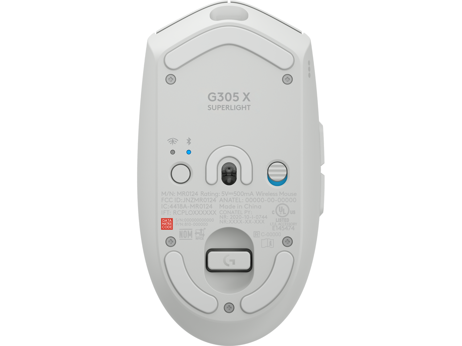 Logitech G305 X SUPERLIGHT LIGHTSPEED Wireless Gaming Mouse, White