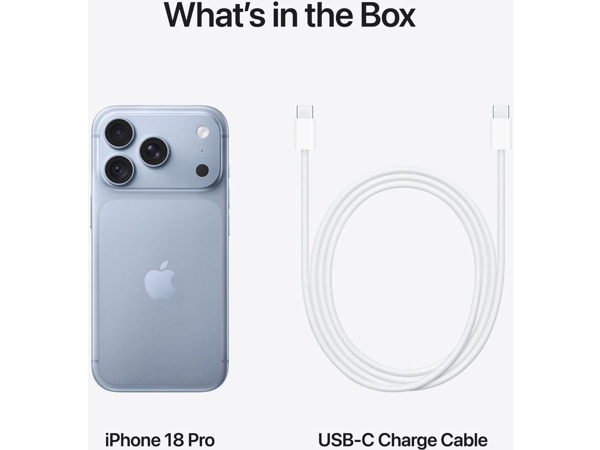 Apple iPhone 18 Pro - 12GB RAM / 512GB, Glacier