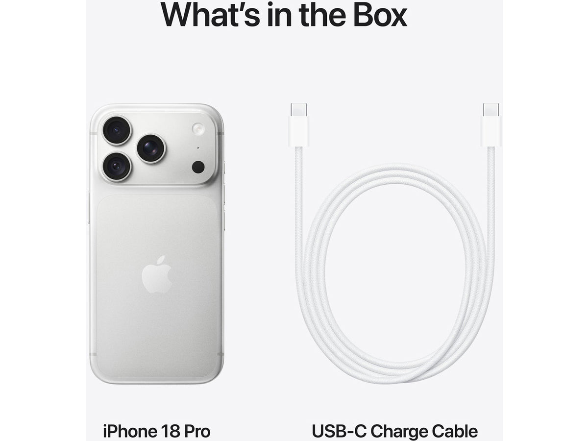 Apple iPhone 18 Pro - 12GB RAM / 1TB, Silver