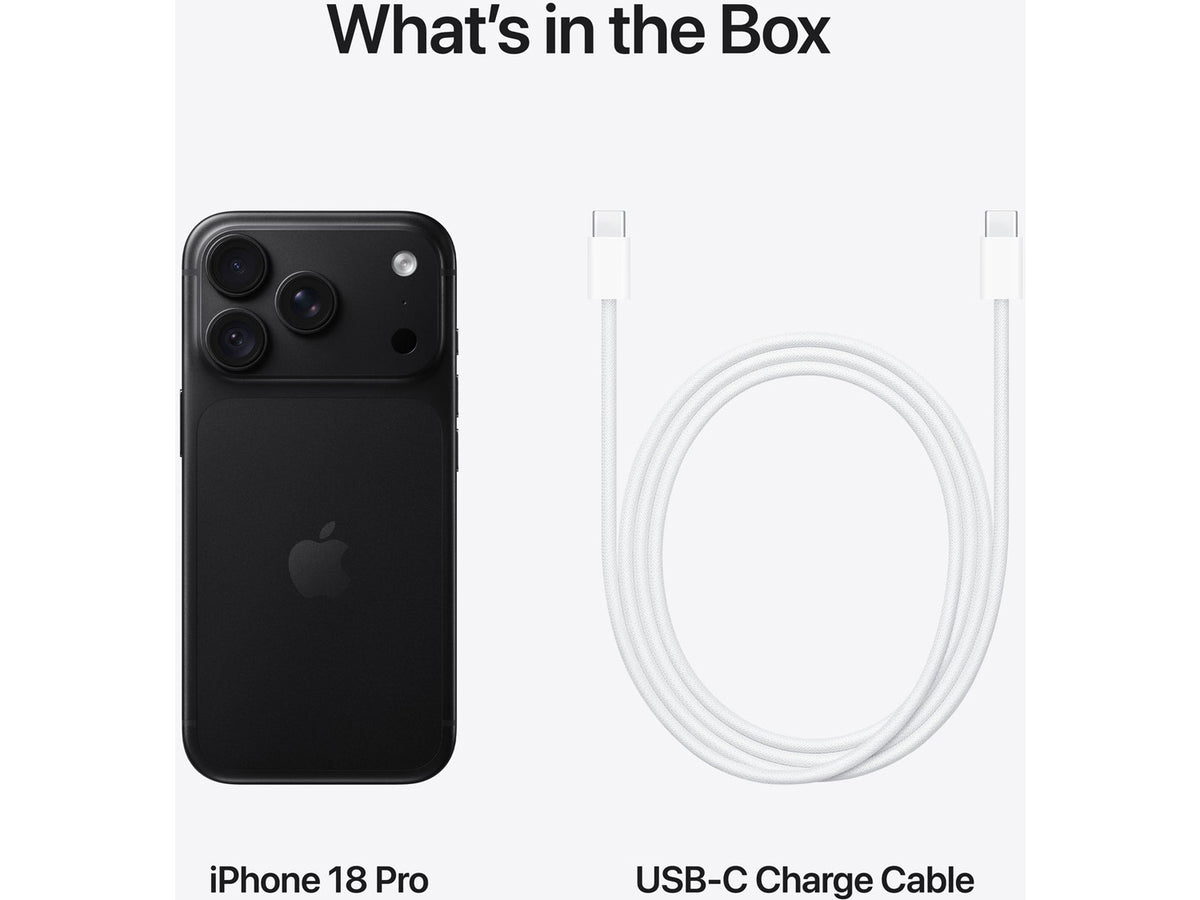 Apple iPhone 18 Pro - 12GB RAM / 2TB, Black