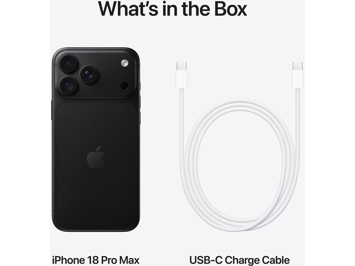 Apple iPhone 18 Pro Max - 12GB RAM / 1TB, Black