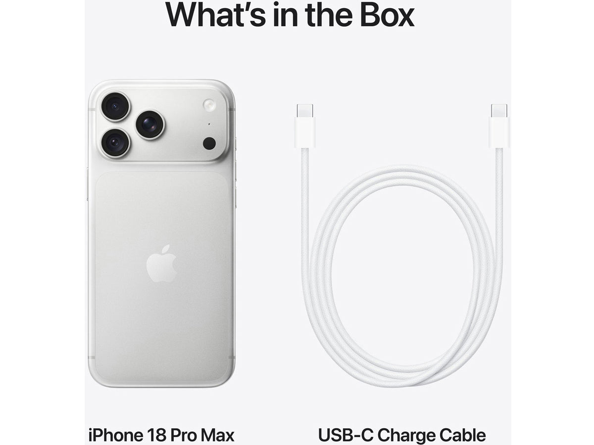 Apple iPhone 18 Pro Max - 12GB RAM / 2TB, Silver