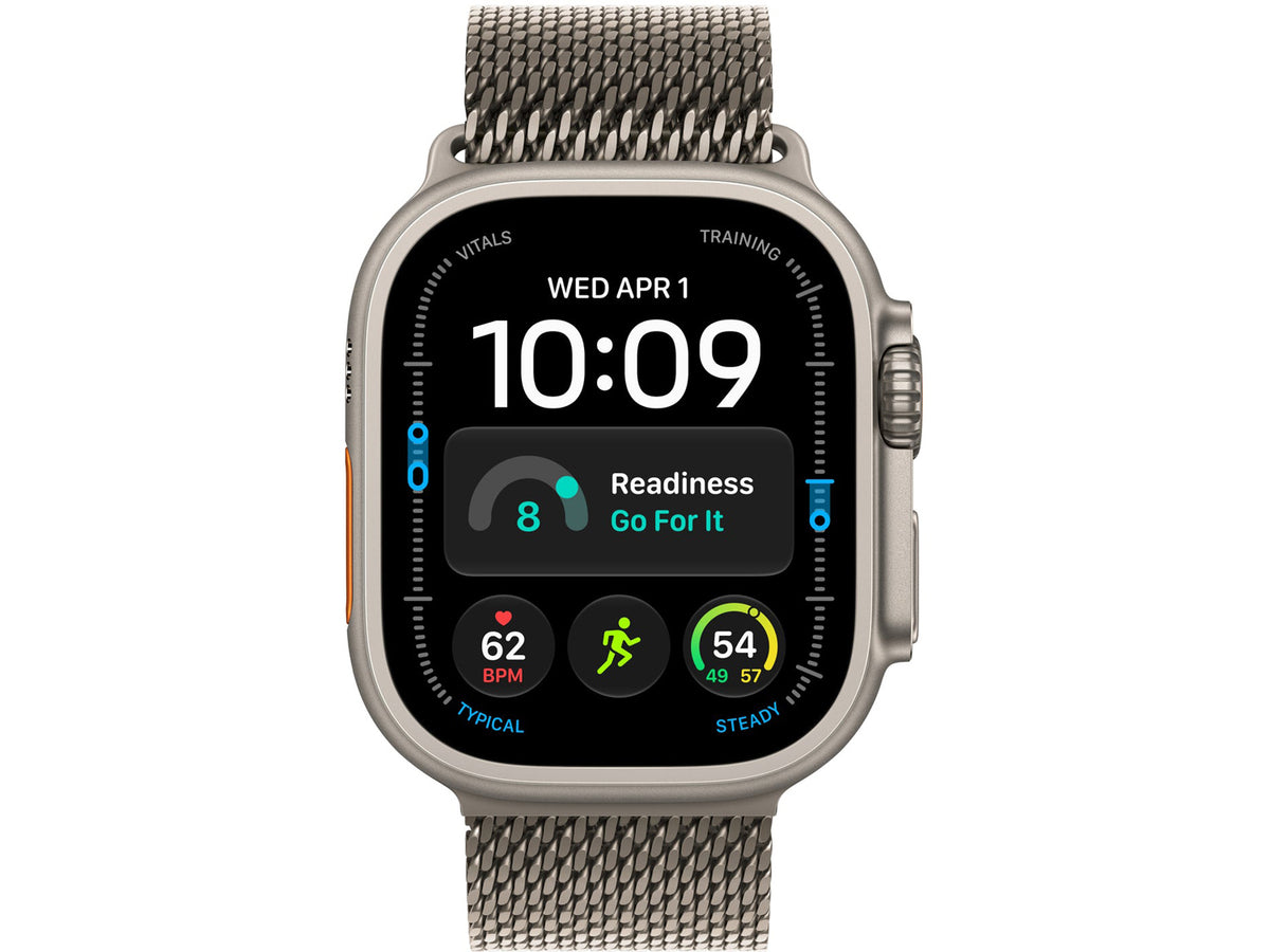 Apple Watch Ultra 4 GPS + Cellular - Milanese Loop, Natural Titanium, Small