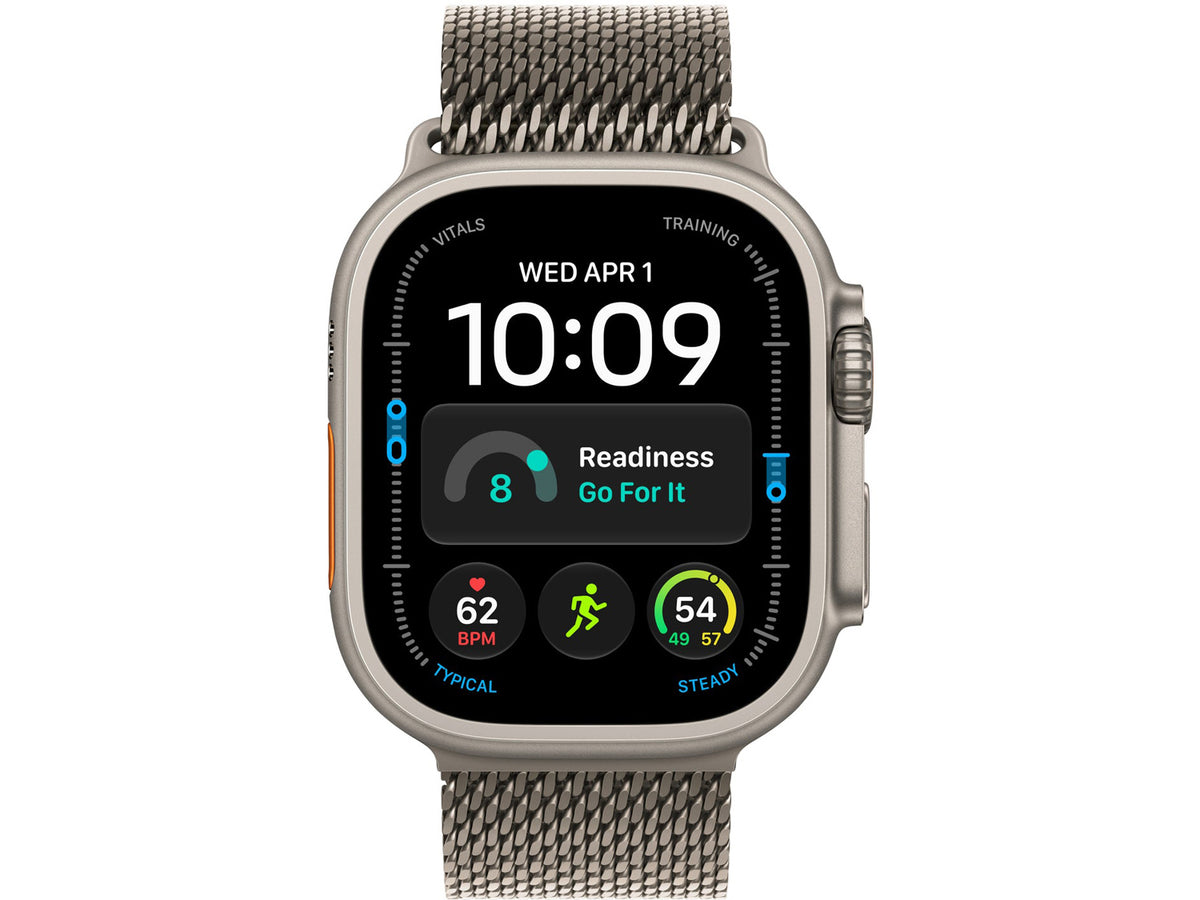 Apple Watch Ultra 4 GPS + Cellular - Milanese Loop, Natural Titanium, Medium