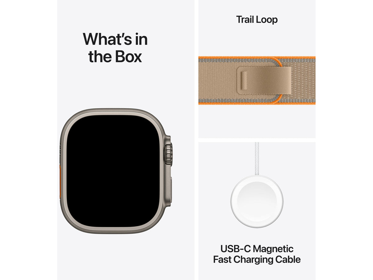 Apple Watch Ultra 4 GPS + Cellular - Natural, Trail Loop, Sand, M/L