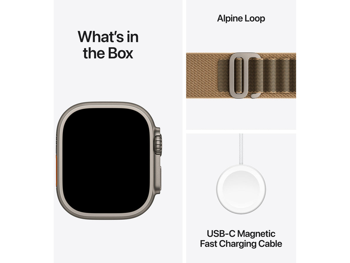 Apple Watch Ultra 4 GPS + Cellular - Natural Titanium, Alpine Loop, Desert, Small