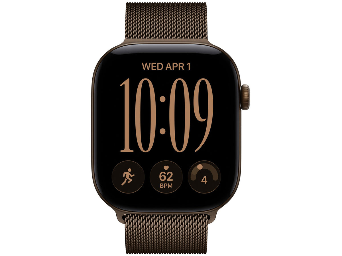 Apple Watch Series 12 46mm - GPS + Cellular - Aluminum, Dark Bronze, Milanese Loop, S/M