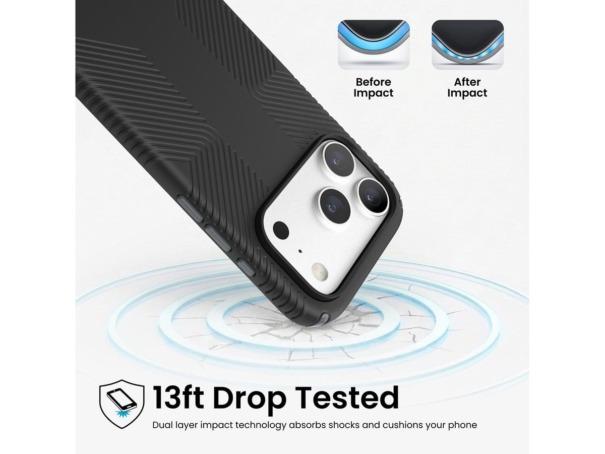 Speck Presidio2 Grip MagSafe Apple iPhone 18 Pro Case, Black