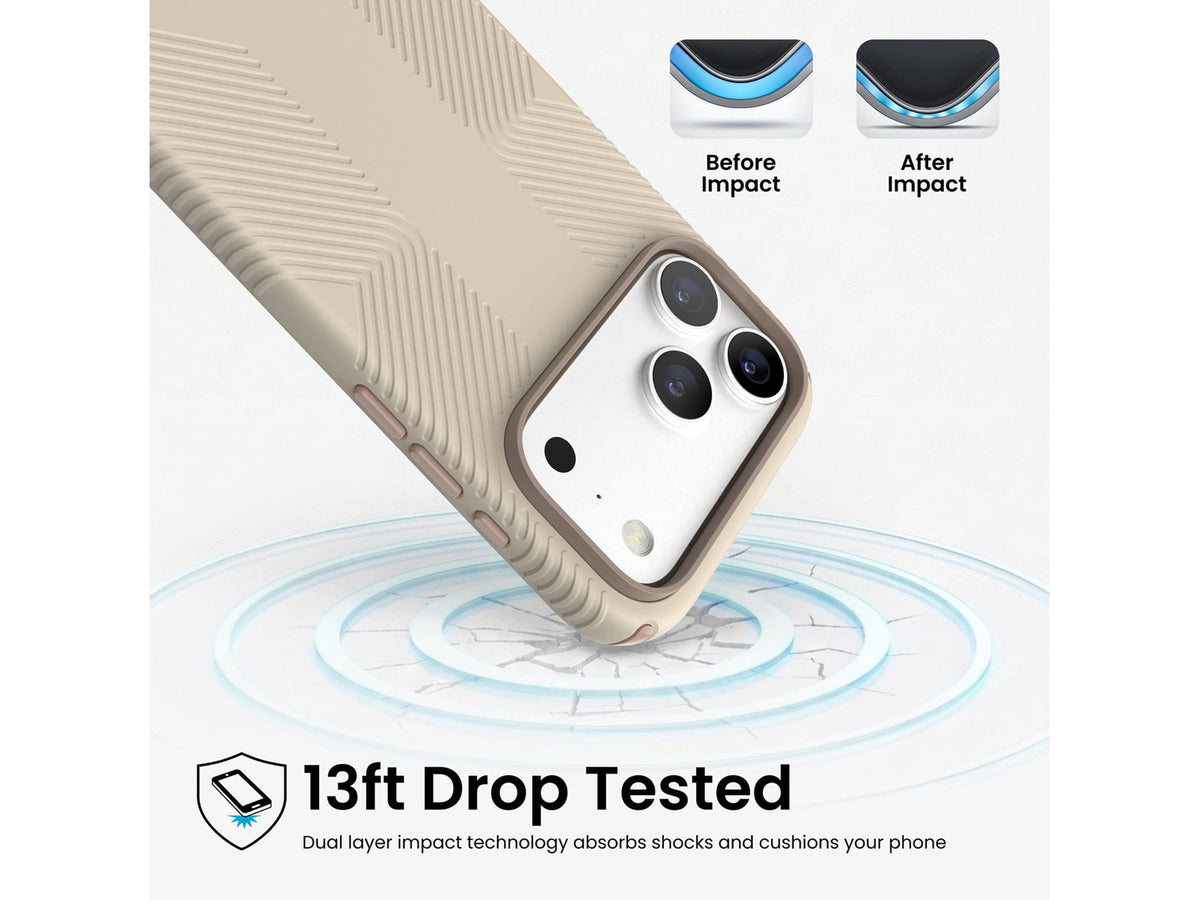 Speck Presidio2 Grip MagSafe Apple iPhone 18 Pro Case, Papyrus