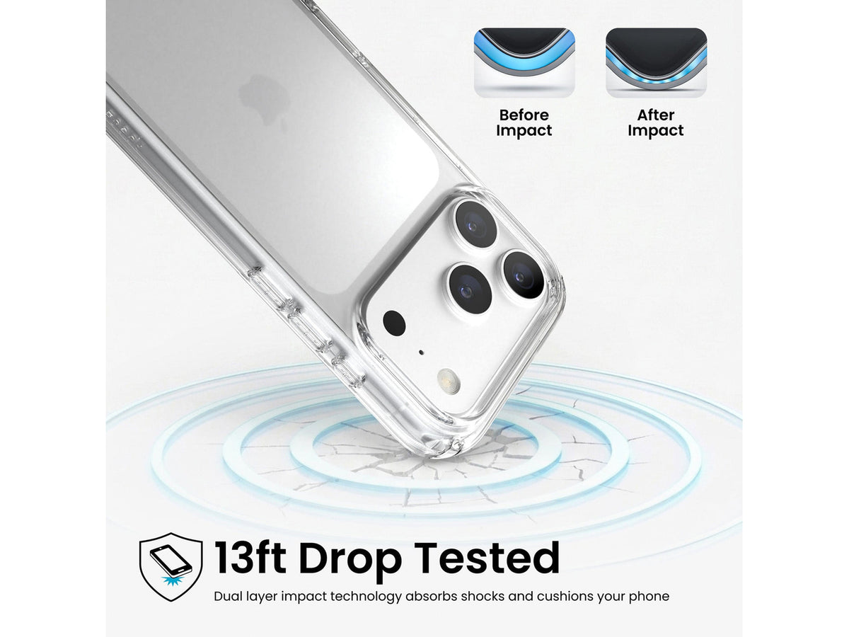 Speck Presidio Perfect-Clear MagSafe Apple iPhone 18 Pro Case, Clear