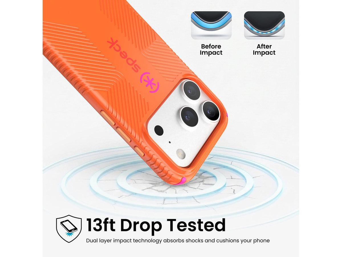 Speck CandyShell Icon MagSafe Apple iPhone 18 Pro Case, Tangerine Sour