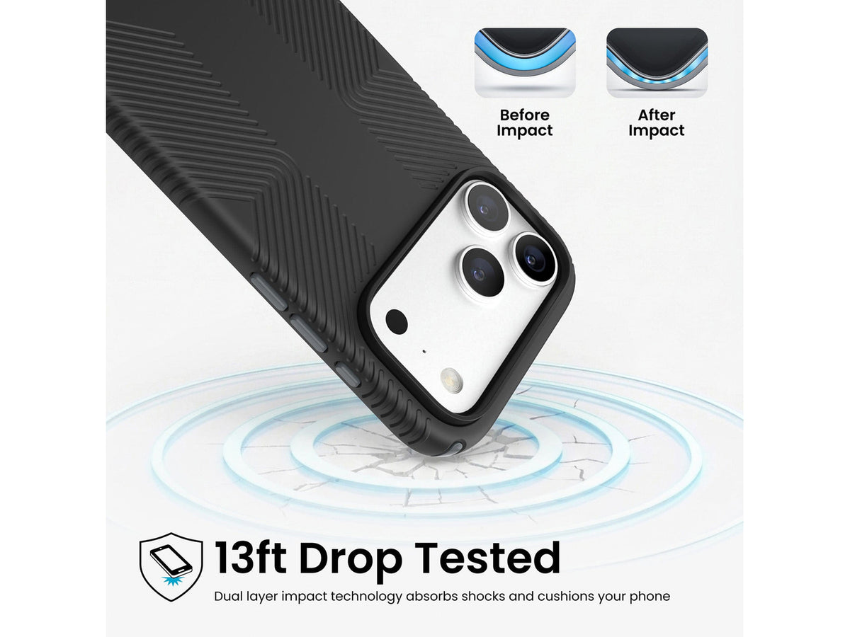 Speck Presidio2 Grip MagSafe Apple iPhone 18 Pro Max Case, Black