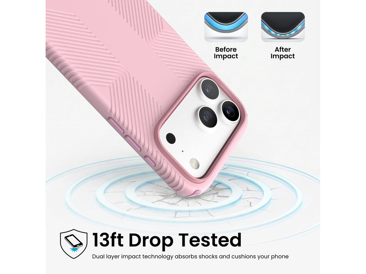 Speck Presidio2 Grip MagSafe Apple iPhone 18 Pro Max Case, Quiet Blush
