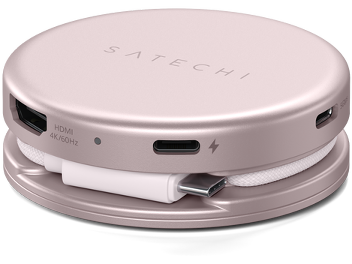 Satechi OntheGo 5-in-1 Multiport Adapter, Blush