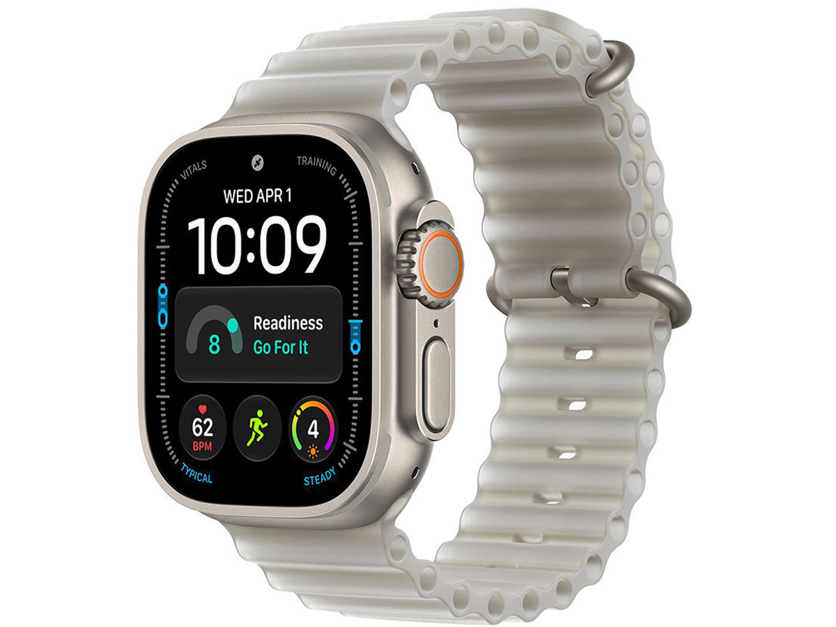 Apple Watch Ultra 4 GPS + Cellular - Natural Titanium, Translucent Grey Ocean Band
