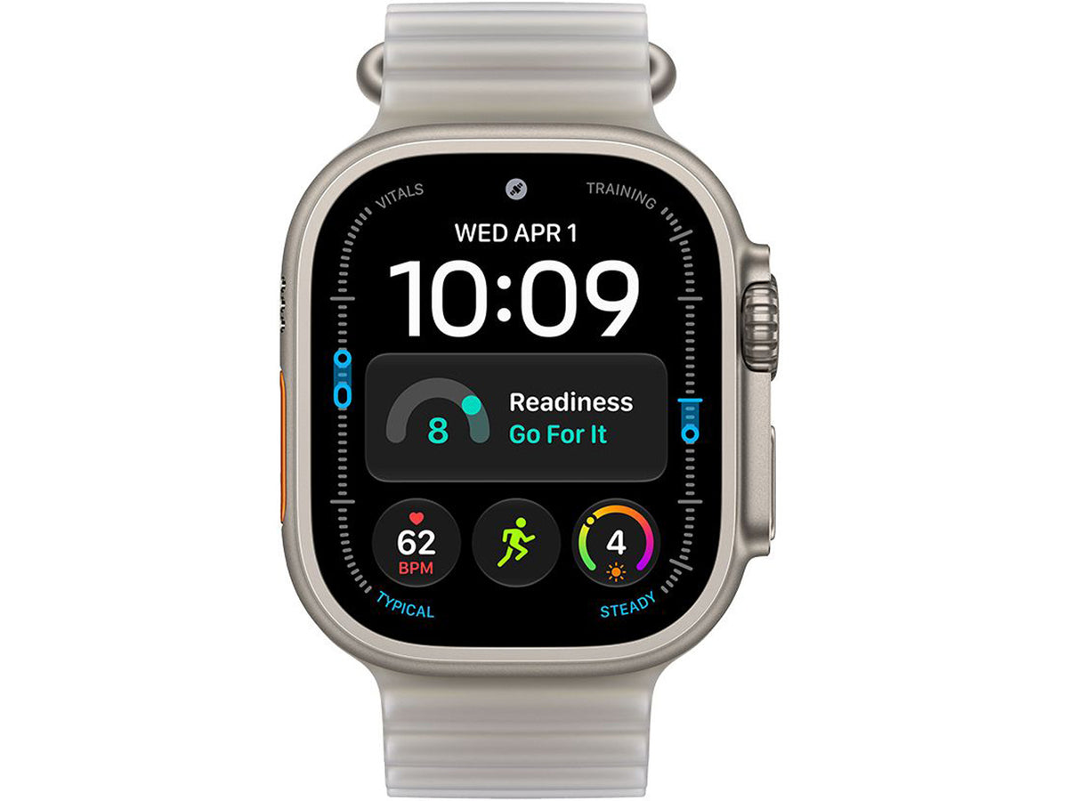 Apple Watch Ultra 4 GPS + Cellular - Natural Titanium, Translucent Grey Ocean Band