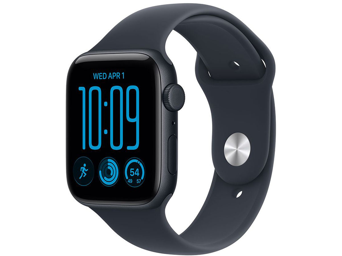 Apple Watch SE 3 44 mm GPS - Midnight Aluminium Case with Navy Blue Sport Band - M/L