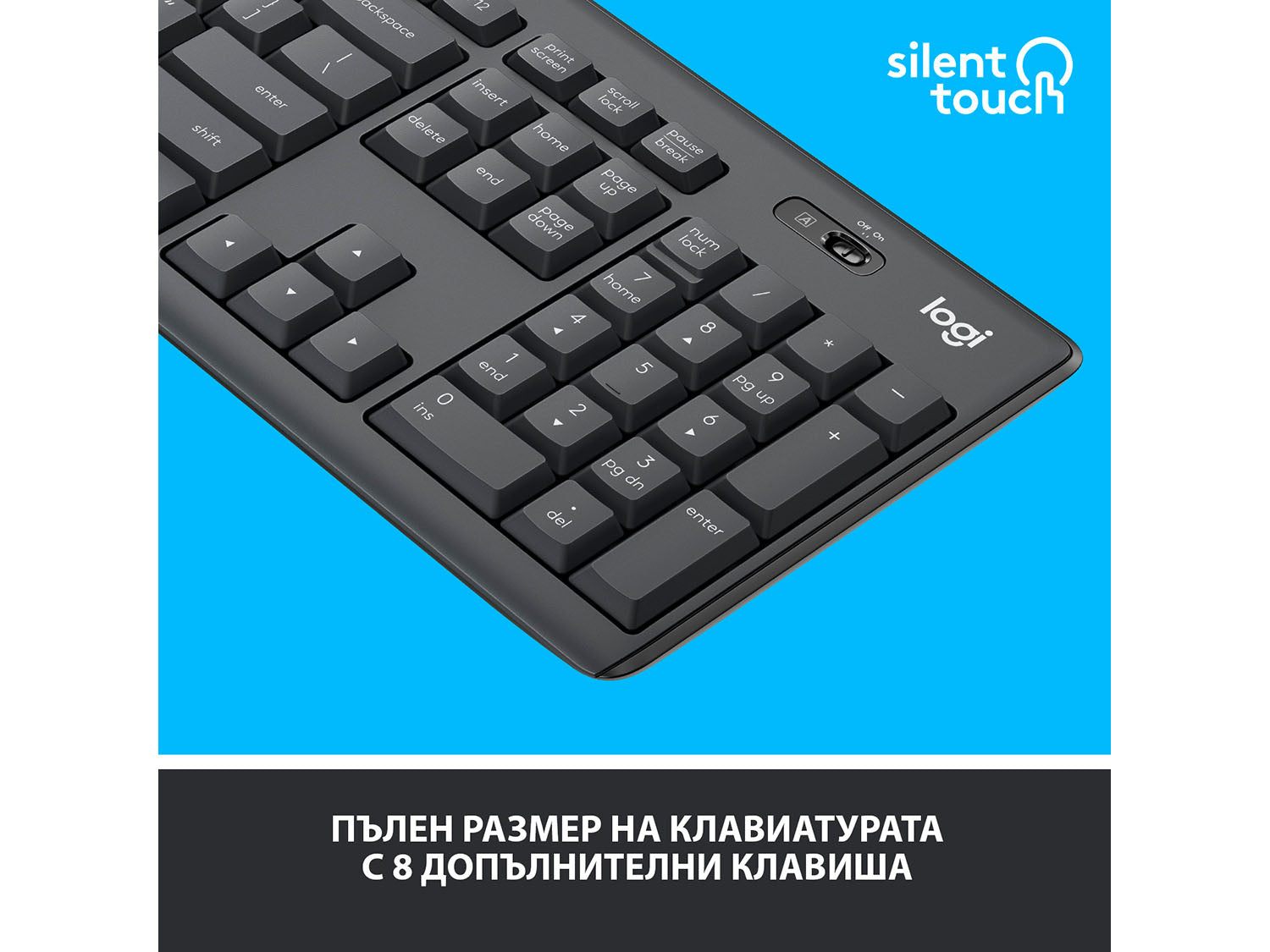 Logitech MK295 Silent Wireless Combo - GRAPHITE - US INTL
