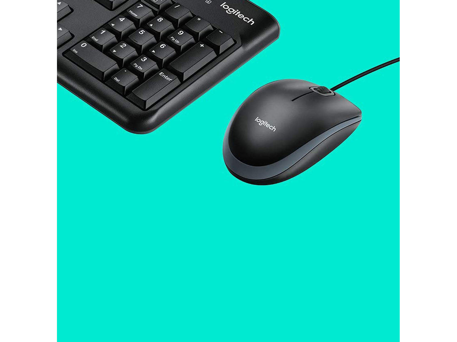 Logitech MK120 Corded Keyboard and Mouse Combo