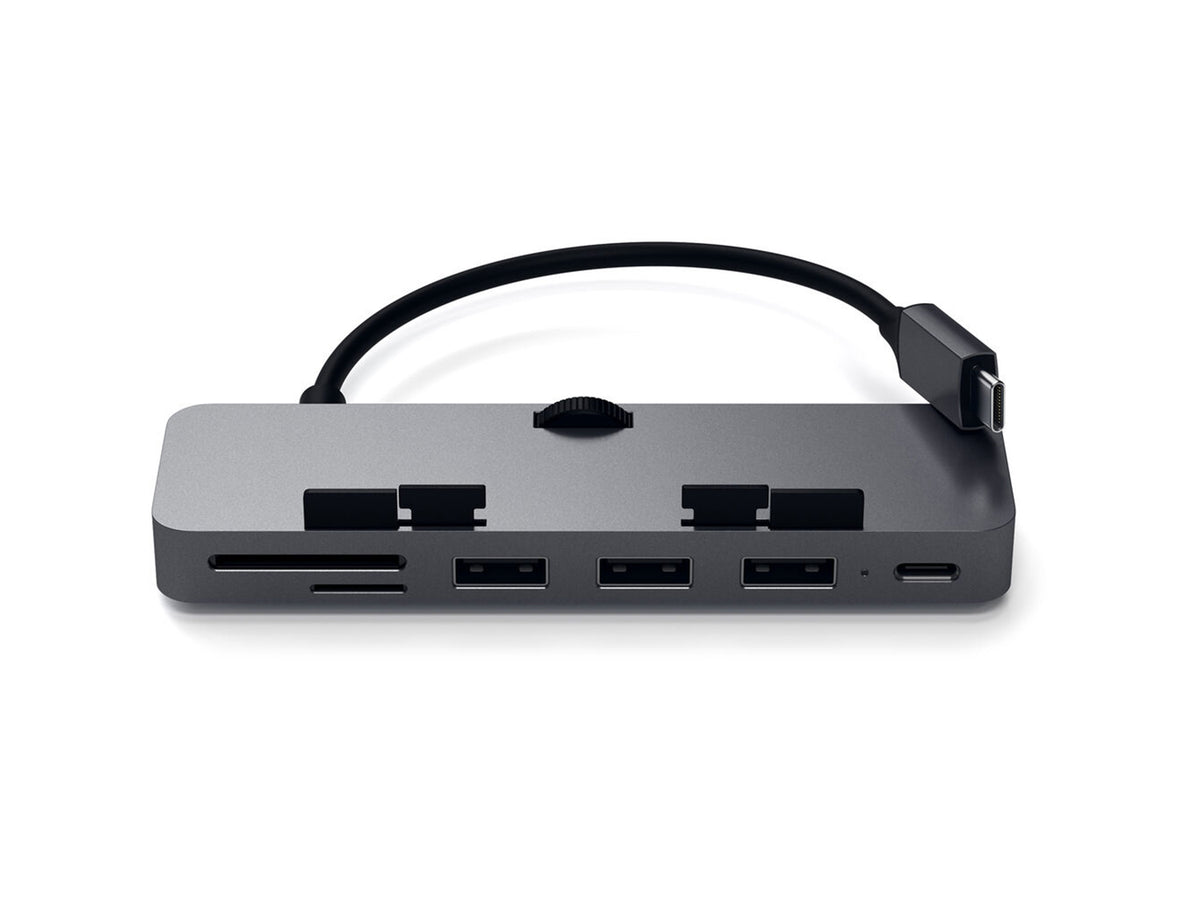 Satechi Aluminum TYPE-C CLAMP PRO Hub (3x USB 3.0,MicroSD) - Space Gray