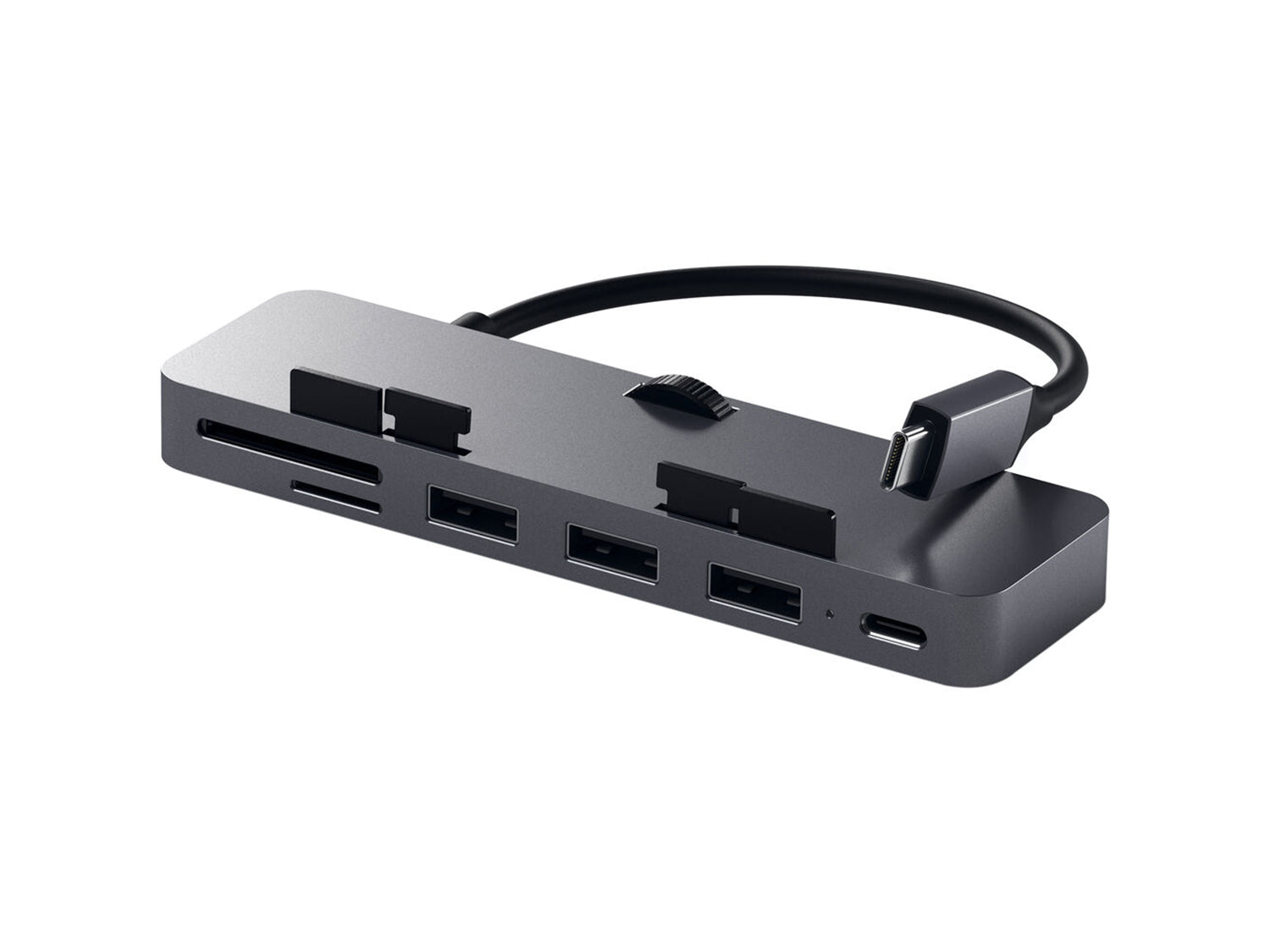 Satechi Aluminum TYPE-C CLAMP PRO Hub (3x USB 3.0,MicroSD) - Space Gray