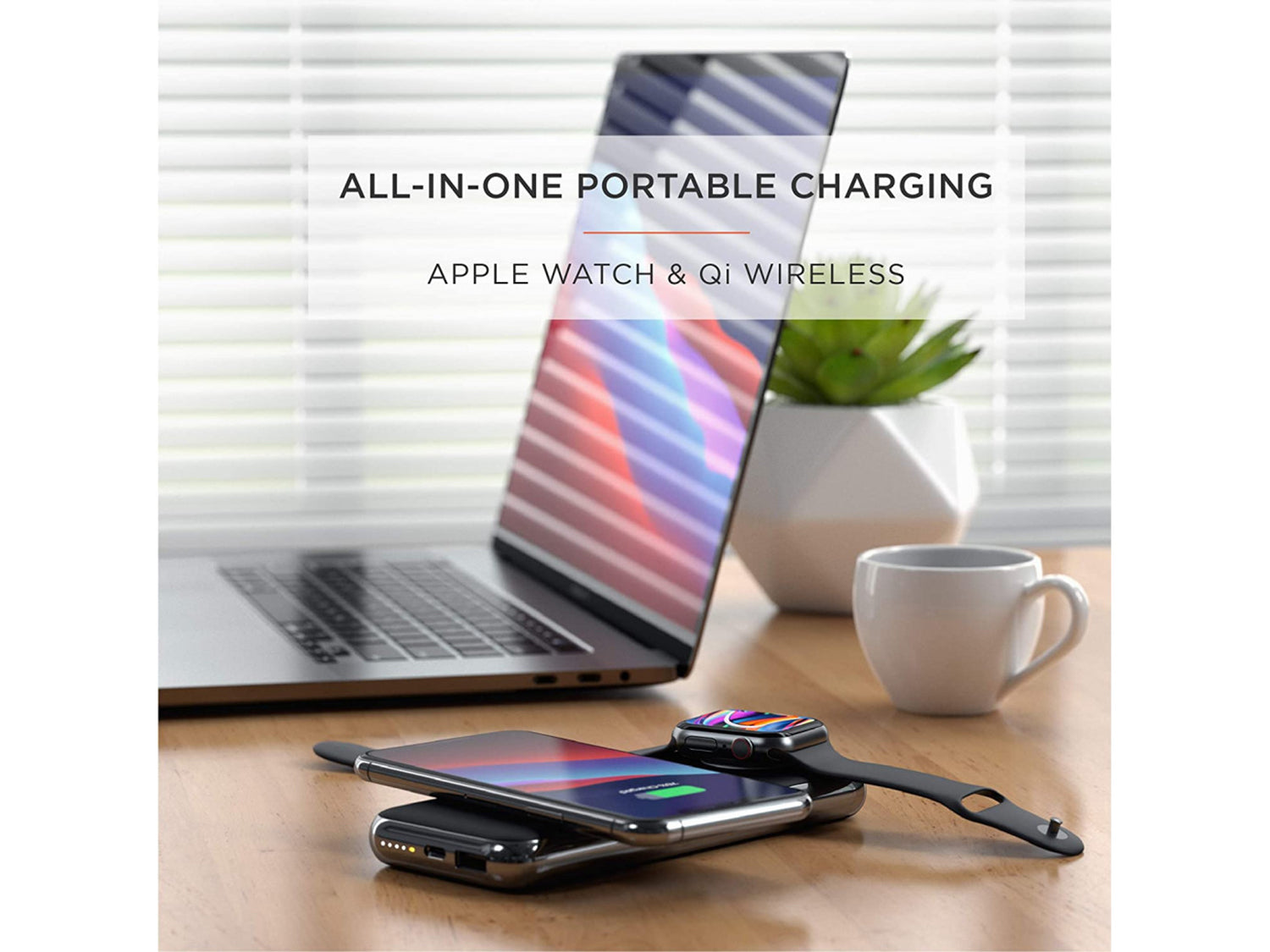 Satechi Quatro Wireless Power Bank - Space Grey
