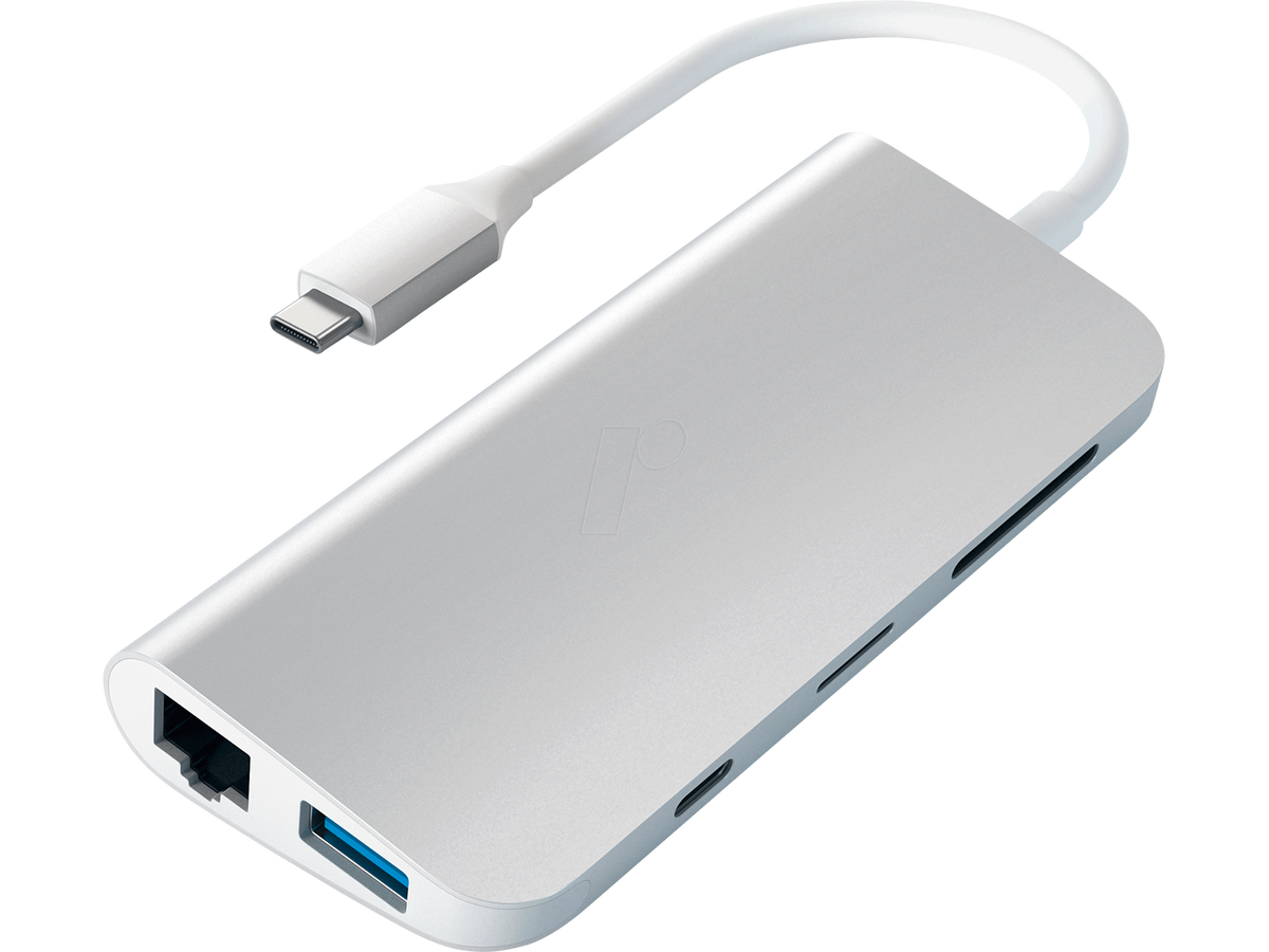 Satechi Aluminium TYPE-C Multimedia Adapter - Silver