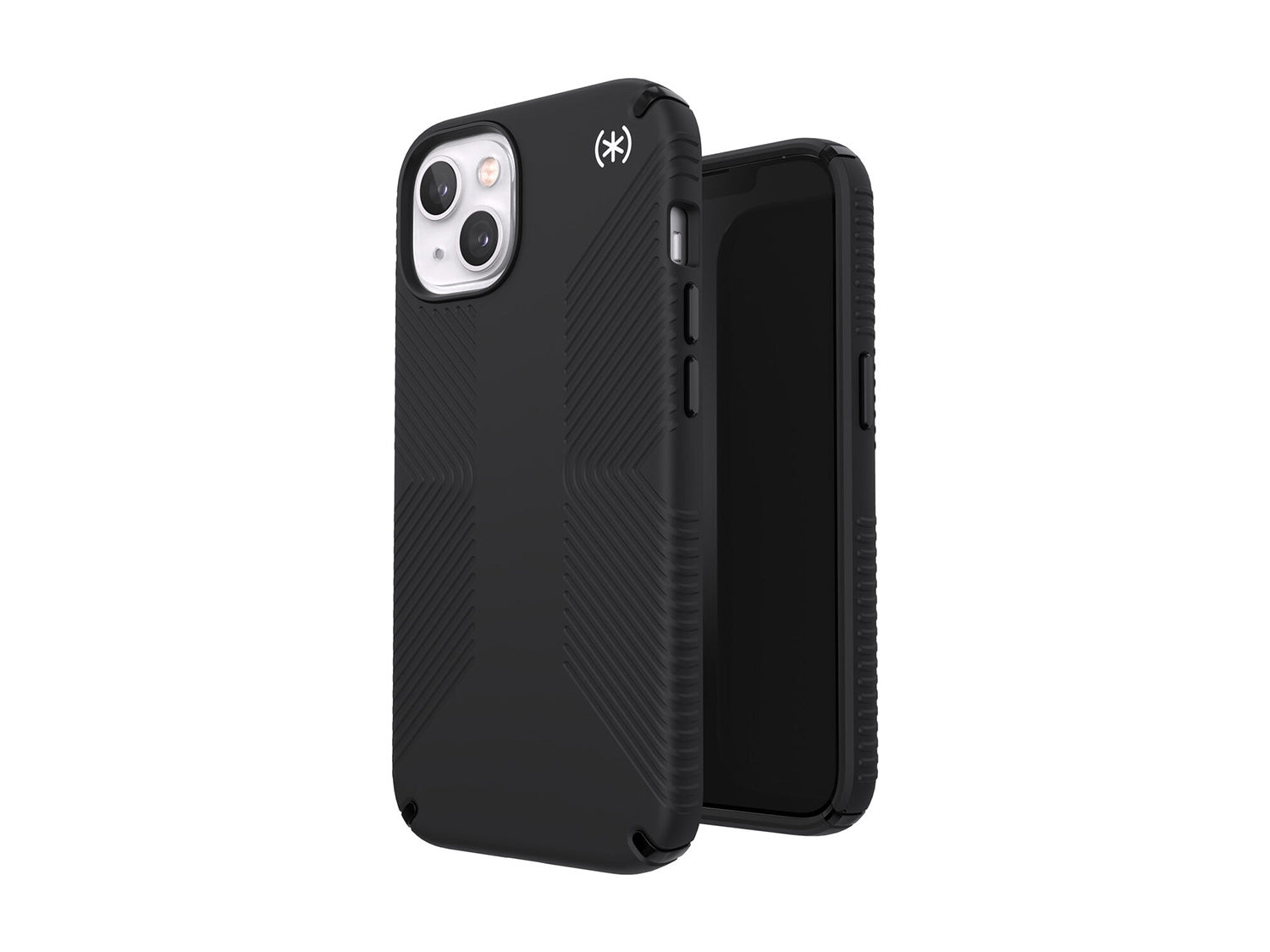 Speck iPhone 13 Presidio 2 Grip - Black/Black/White