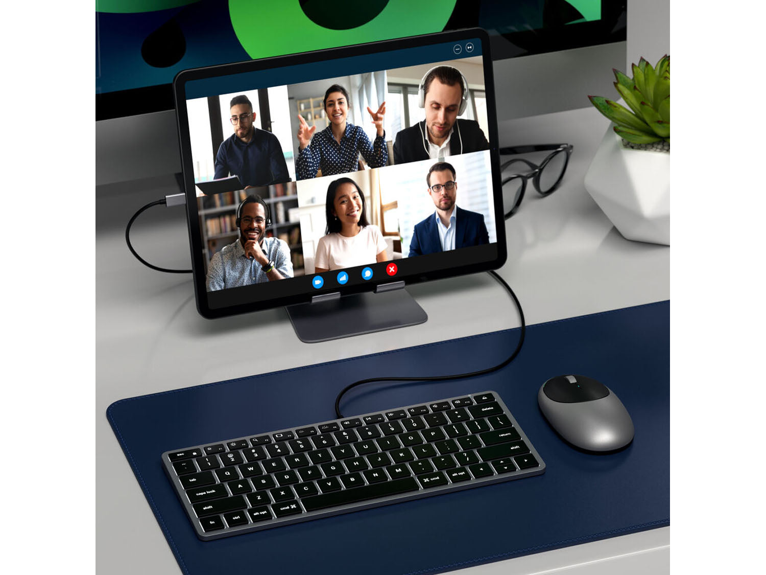 Satechi Slim W1 USB-C US - Space Grey