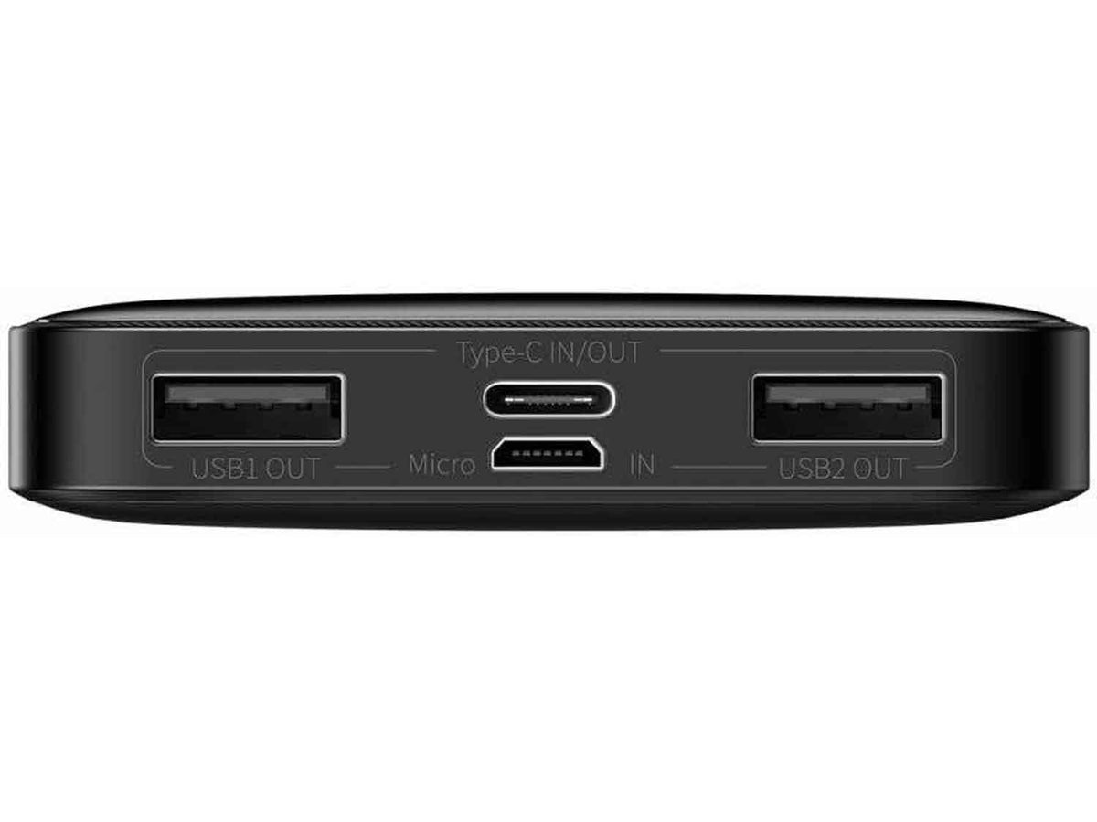 Baseus Bipow Digital Display Power bank 10000mAh 15W, черна