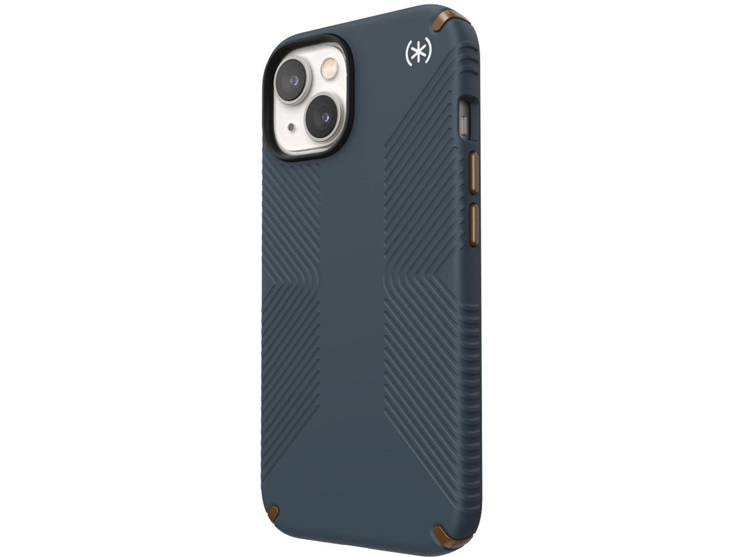 Speck iPhone 14, iPhone 16e Presidio2 Grip, Charcoal/CoolBronzeWhite