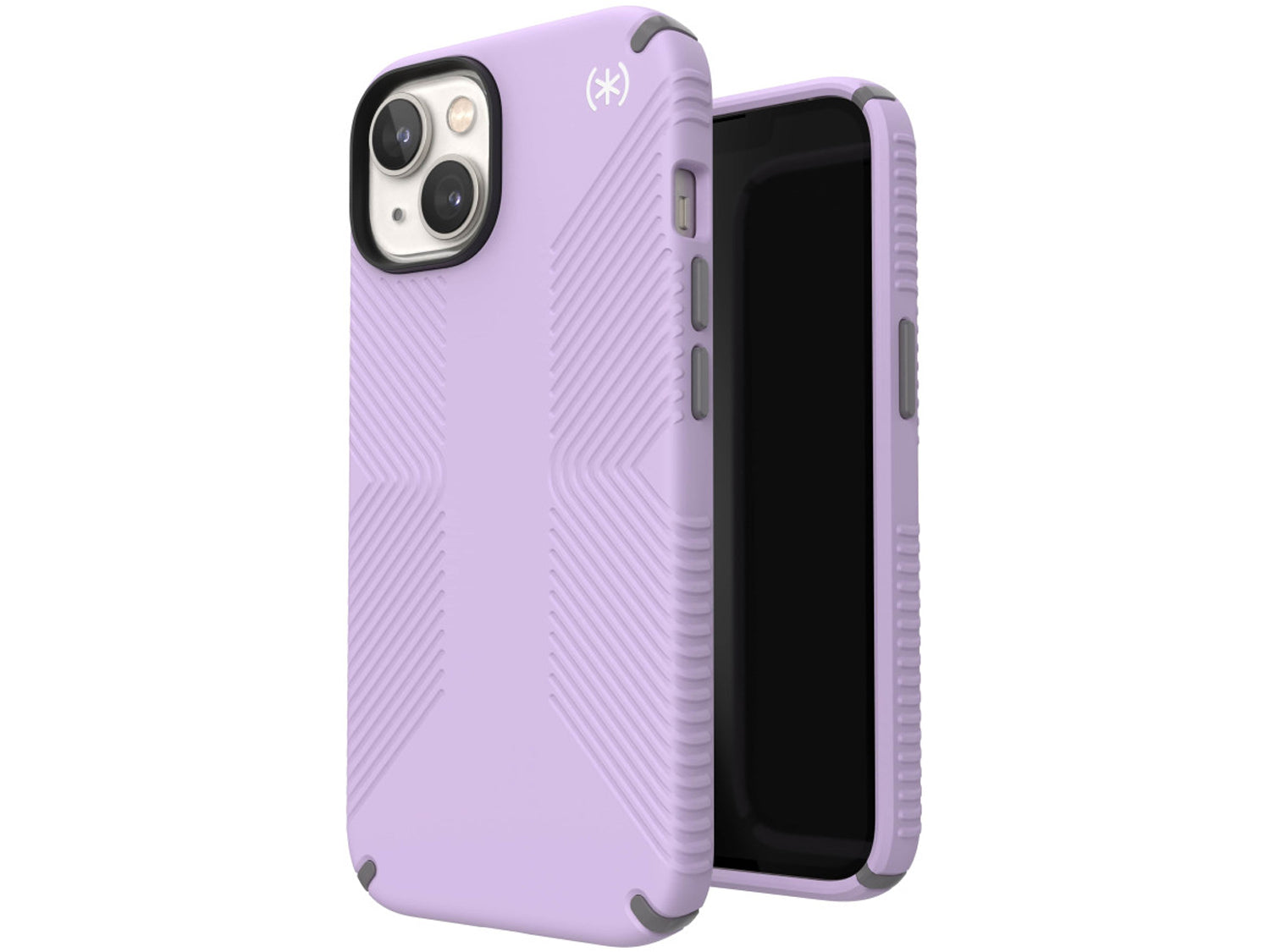 Speck iPhone 14, iPhone 16e Presidio2 Grip, SpringPurpleCloudy/GreyWhite