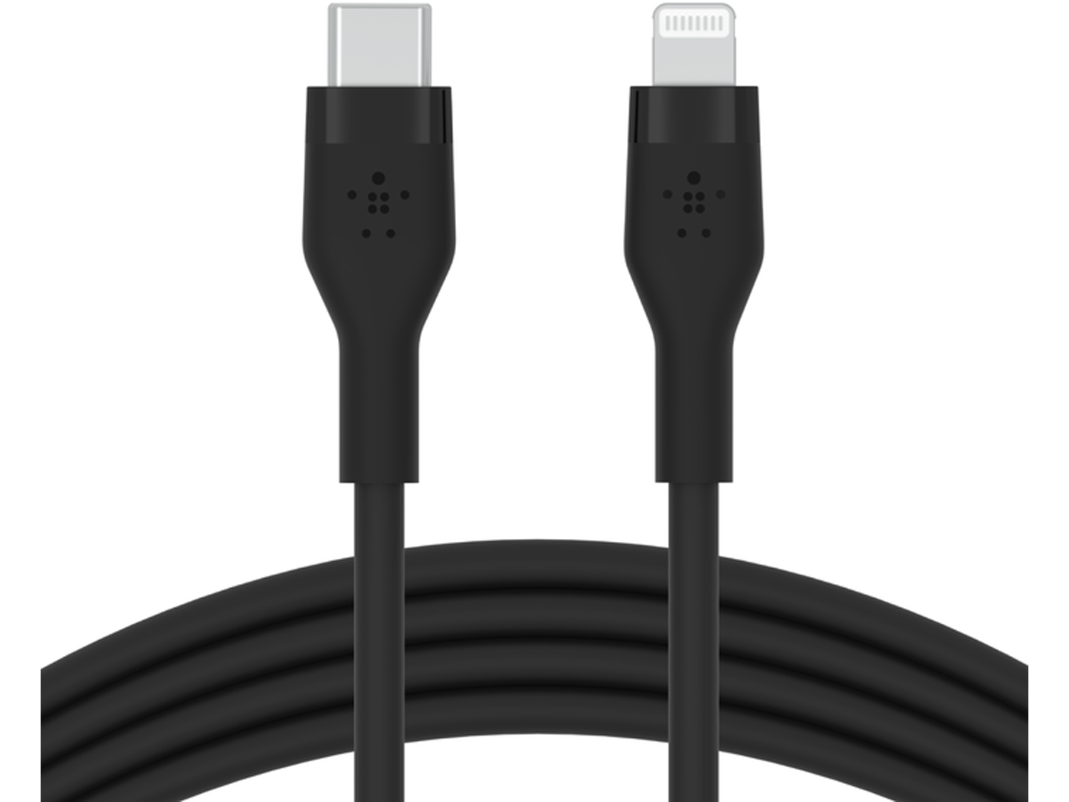 Belkin BOOST CHARGE Flex Silicone cable USB-C to Lightning - 1M - Black
