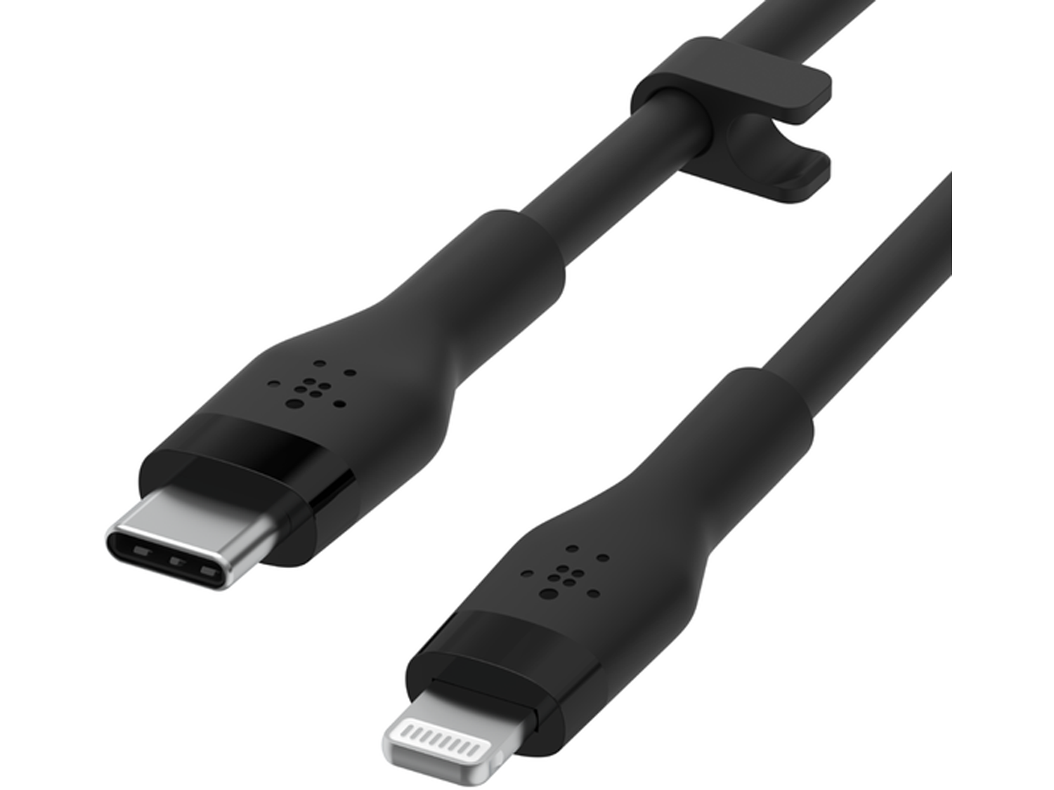 Belkin BOOST CHARGE Flex Silicone cable USB-C to Lightning - 1M - Black