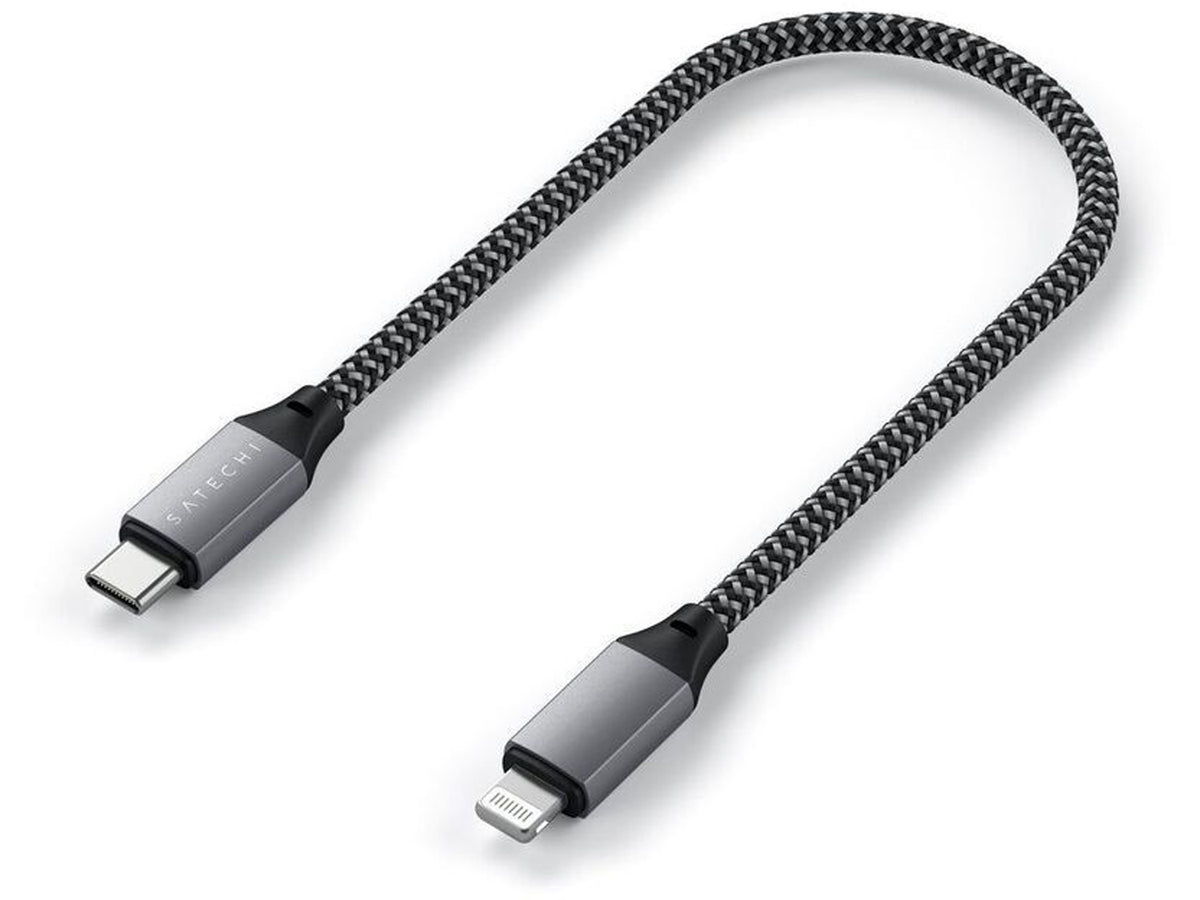 Satechi USB-C to Lightning Short Cable 25cm - Space Grey