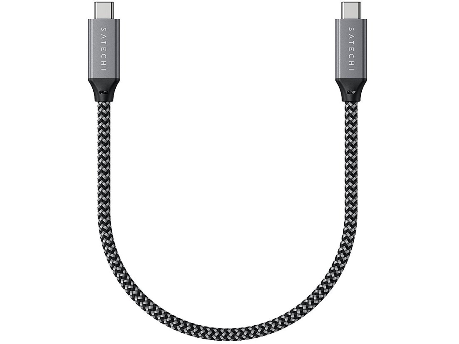 Satechi USB4 C-To-C Braided Cable 40 Gbps 25cm - Grey