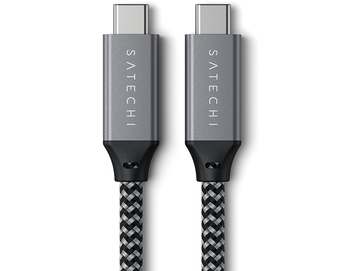 Satechi USB4 C-To-C Braided Cable 40 Gbps 25cm - Grey