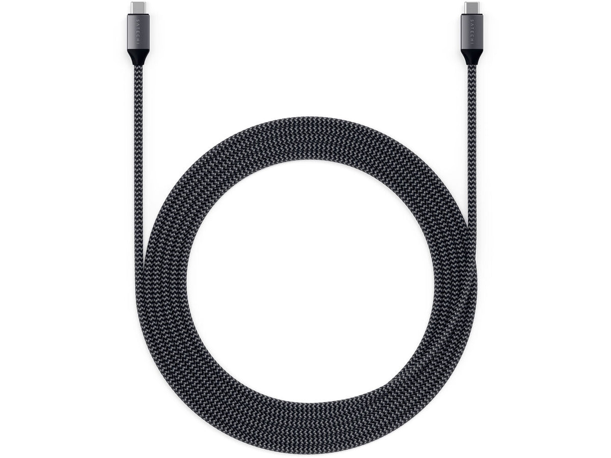 Satechi USB-C to USB-C 100W Braided Charging 2m Cable - Grey