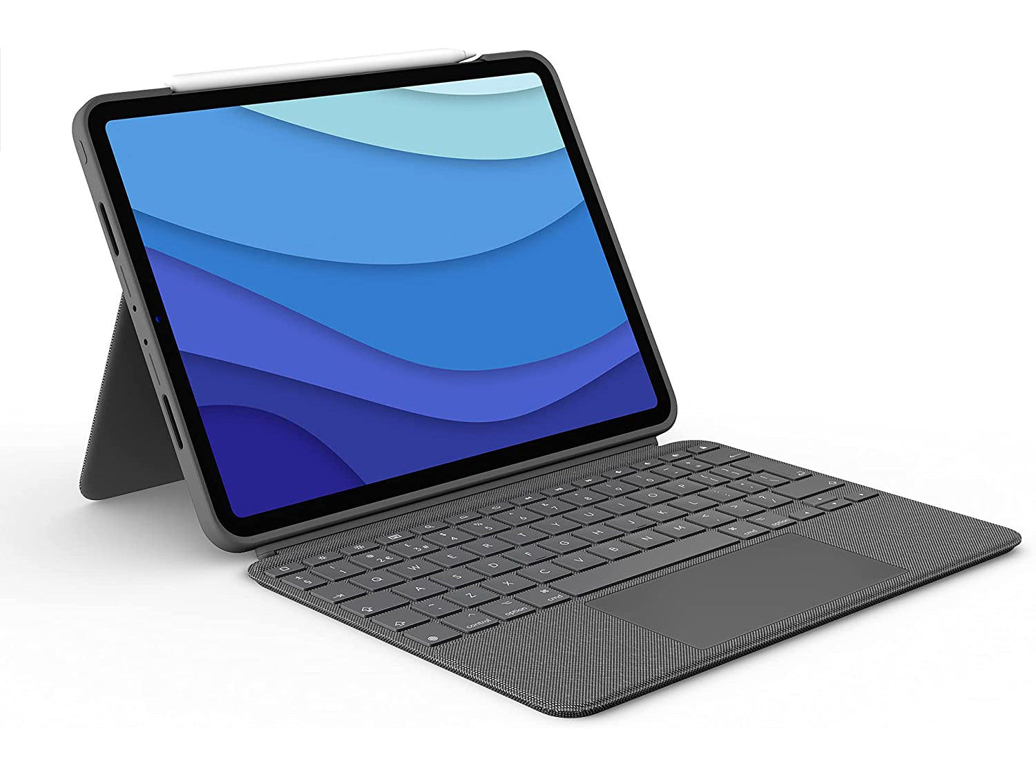 Logitech Combo Touch за 11-инчов iPad Pro (1-во, 2-ро, 3-то и 4-то поколение) - Oxford Grey US