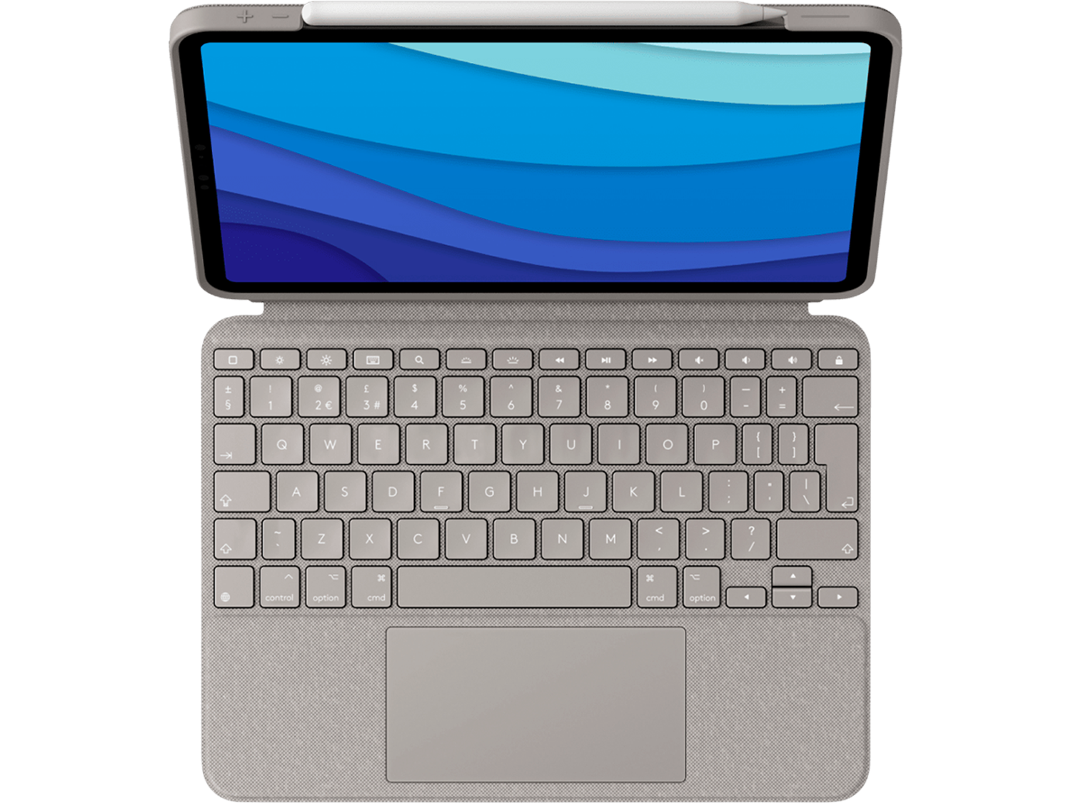 Logitech Combo Touch за iPad Pro 12,9-инчов (5-то и 6-то поколение) - Sand - UK