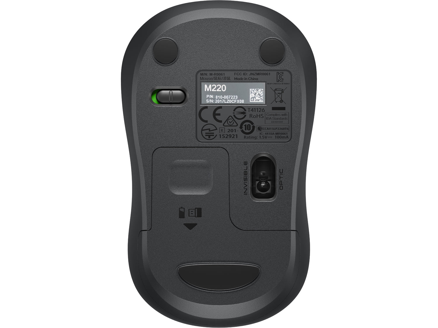 Logitech M240 Silent Bluetooth Mouse - GRAPHITE