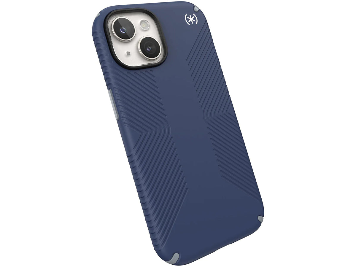 Speck iPhone 15 / iPhone 16e Presidio2 Grip Blue/Dust Grey