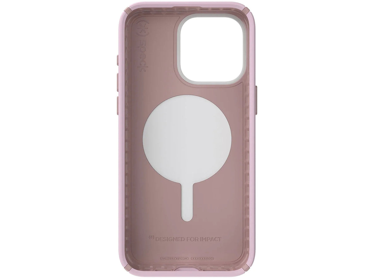 Speck Presidio2 Pro MagSafe with ClickLock iPhone 15 Pro Max, Soft Lilac/Carnation Petal