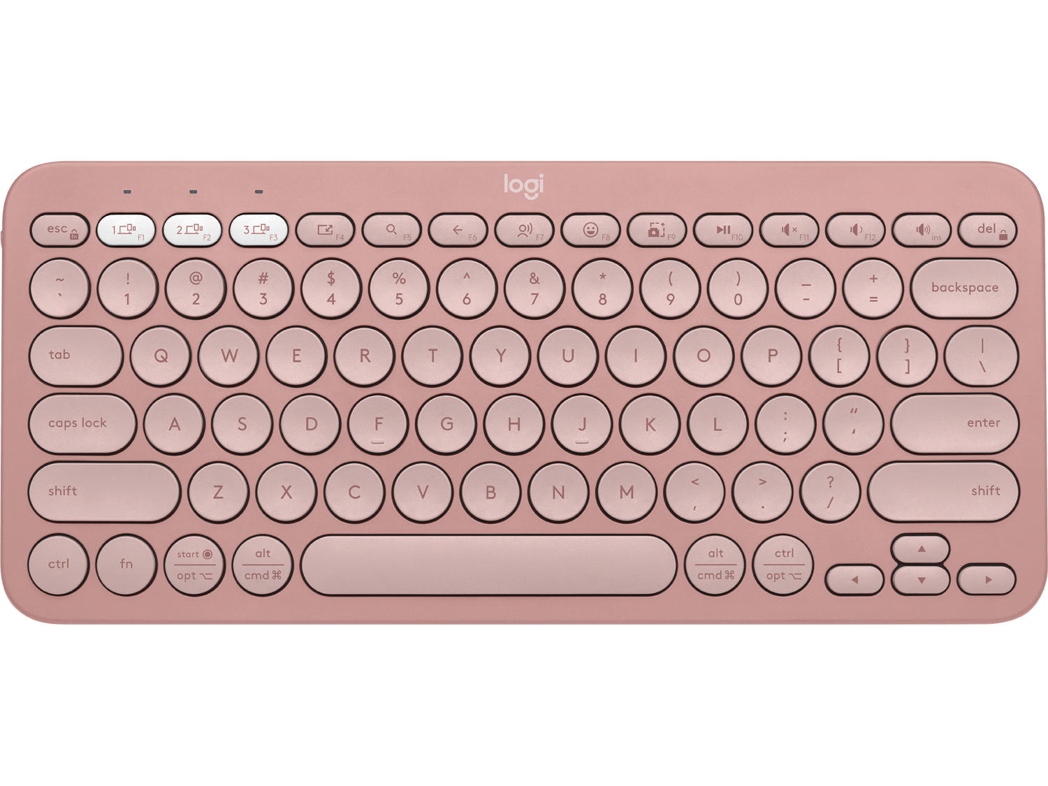 Logitech Pebble Keys 2, Tonal Rose